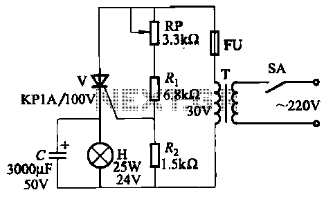 Four lights flash circuit