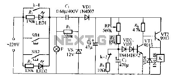 Lamp relay delay circuit