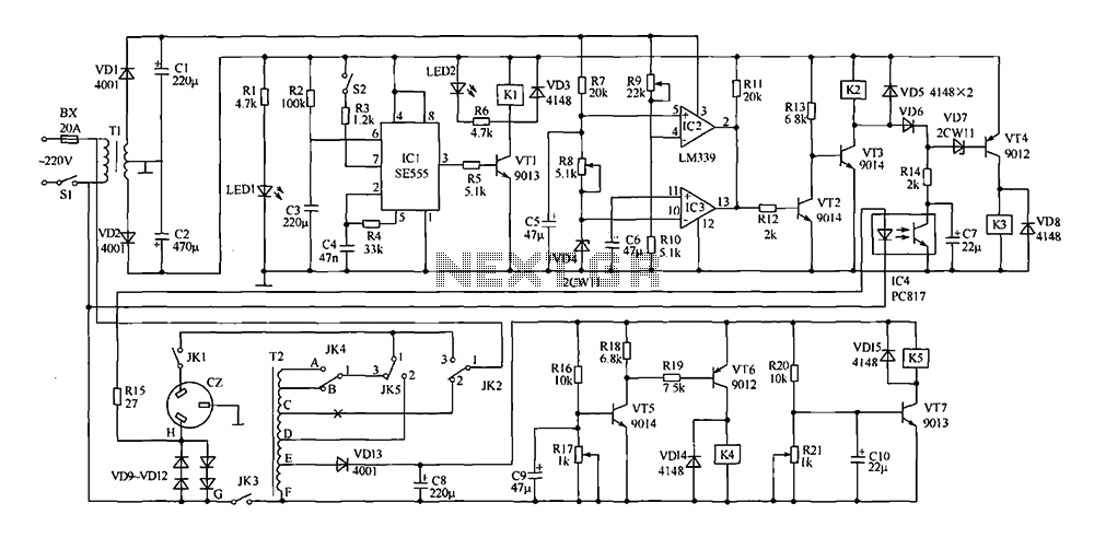 Saving voltage regulator circuit