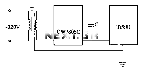 MCU power supply wiring portion circuit