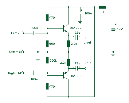 Audio Line Driver circuit