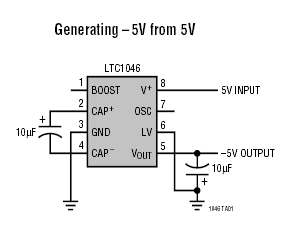 Inductorless 5V to -5V Converter circuit