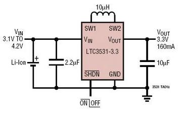 200mA Buck-Boost Synchronous DCDC Converters circuit