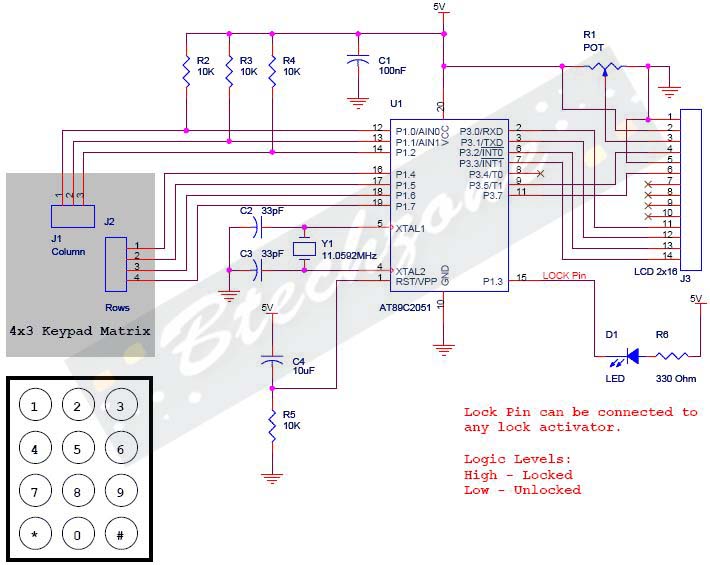 wireless digital code lock with a status display circuit