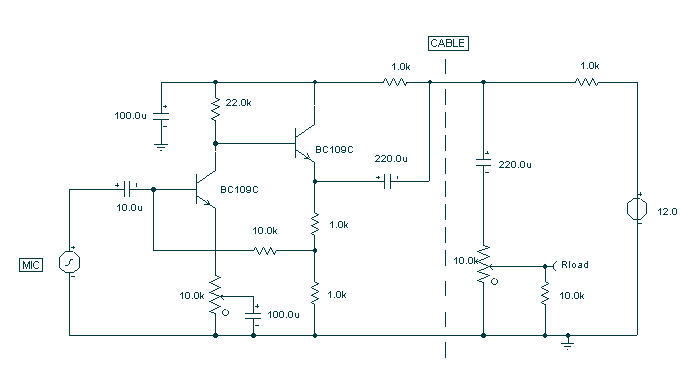 Audio Perimeter Monitor circuit