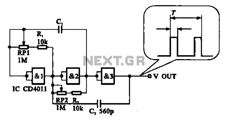 Adjustable pulse generator circuit