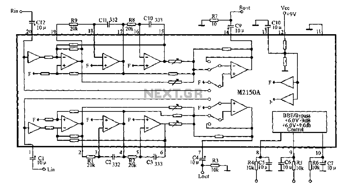 BBE monolithic integrated circuit M2150A circuit