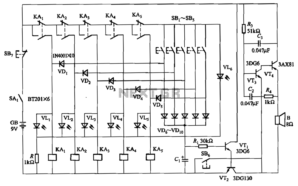 Electronics - circuit relay type answer circuit