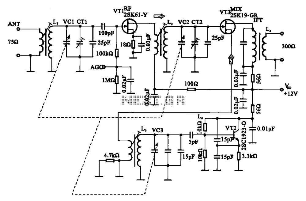 FM radio tuning circuit circuit