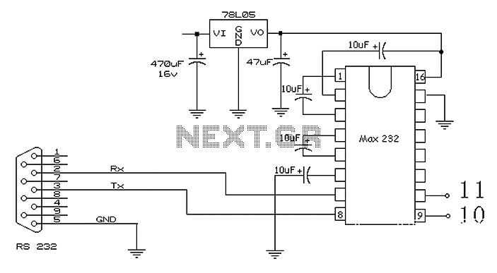 Hardware circuit C51 microcontroller serial communication
