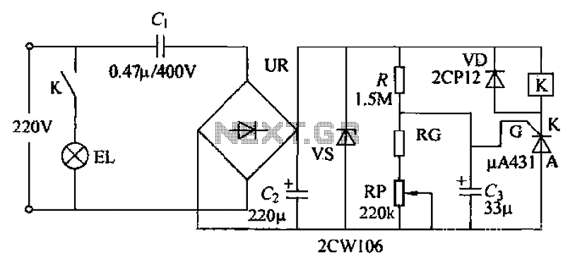 Lamp remote control circuit