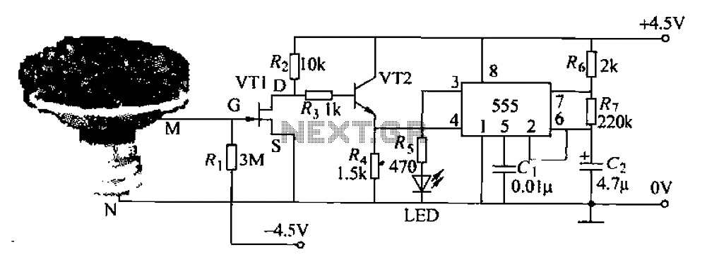 Pots water alarm circuit
