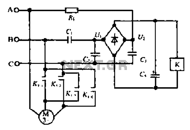 A motor reversing automatic adjustment circuit