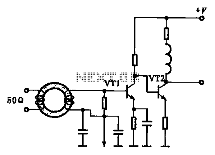 Broadband high frequency amplifying circuit