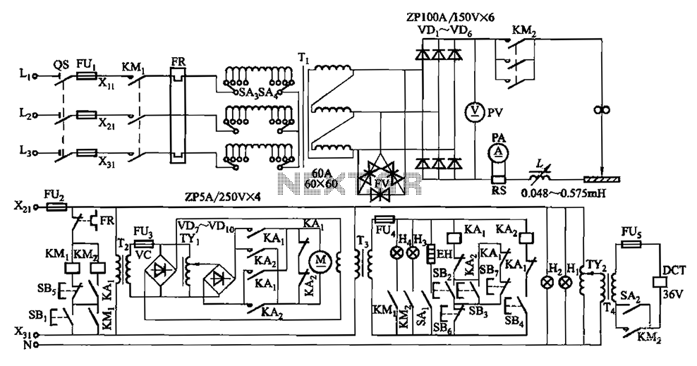 CO2 gas shielded arc welding power supply electromagnetic vibration circuit