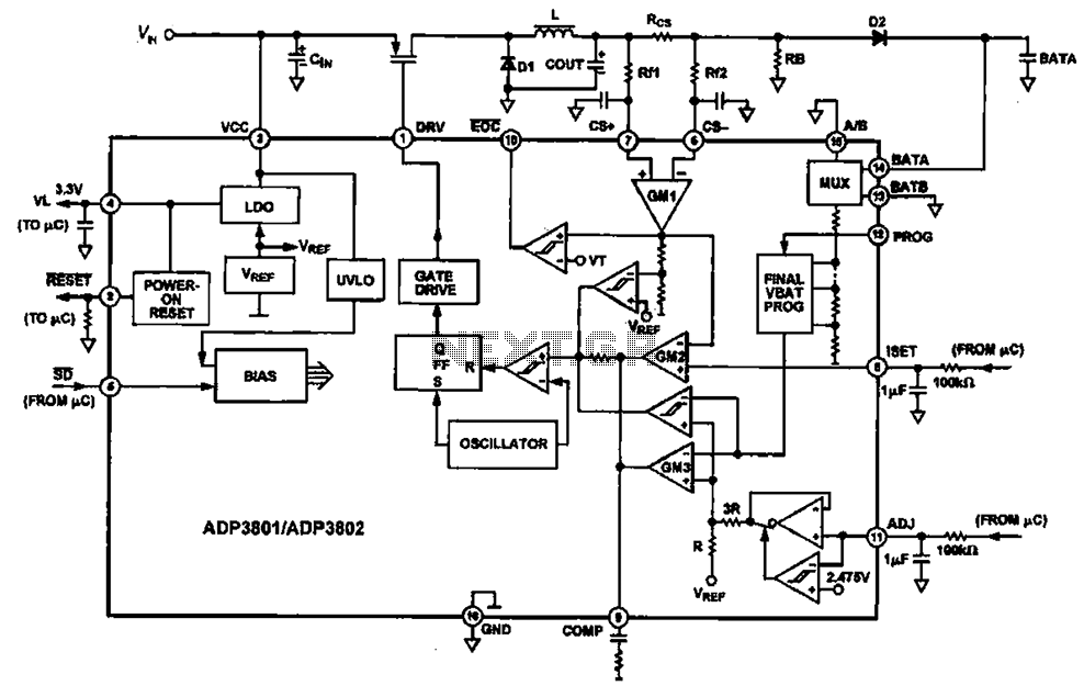 Charging circuit diagram personal work circuit