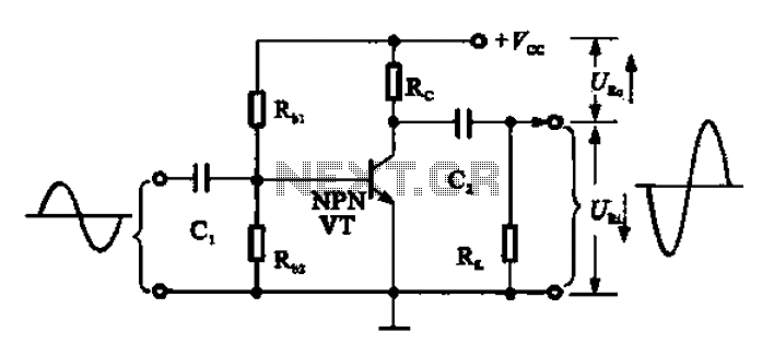 Common emitter amplifier works a circuit