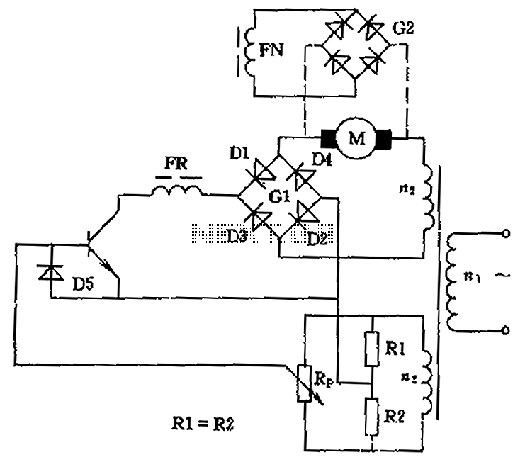 DC motor speed control circuit diagram of a song circuit