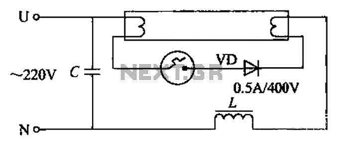 Fluorescent light circuits at low temperature and pressure