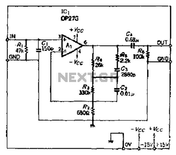 For low-noise amplifier OP amplifier RIAA compensation circuit