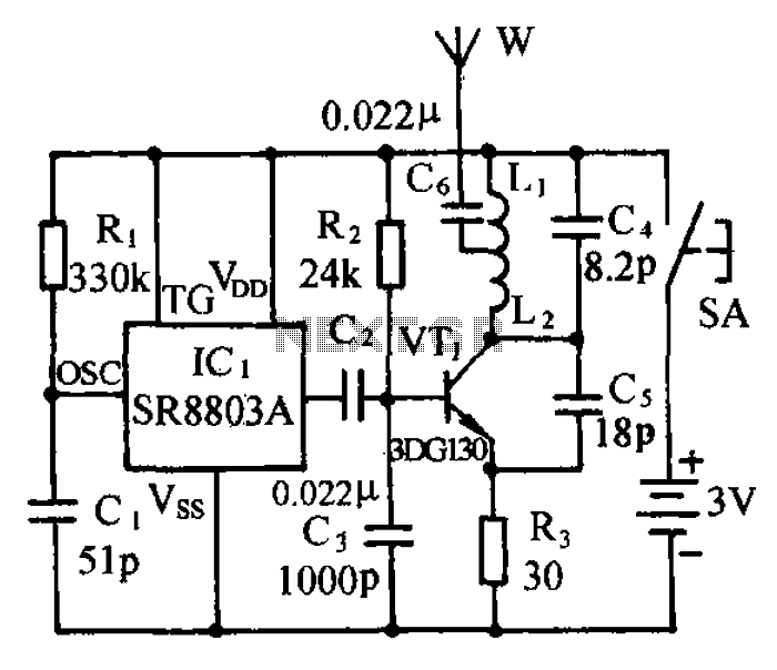 Micro Wireless Monitor FM FM transmitter circuit