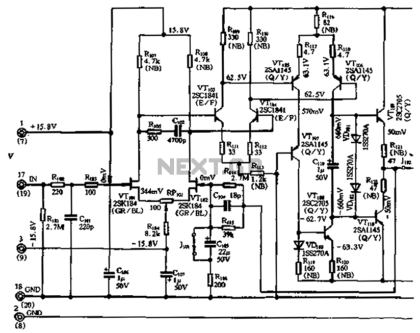 No linear feedback amplifier circuit a circuit