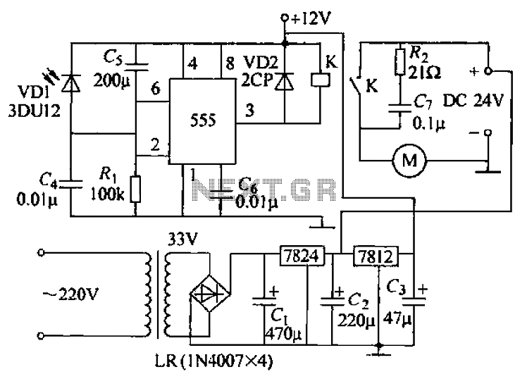 Remote tracking circuit schematics circuit