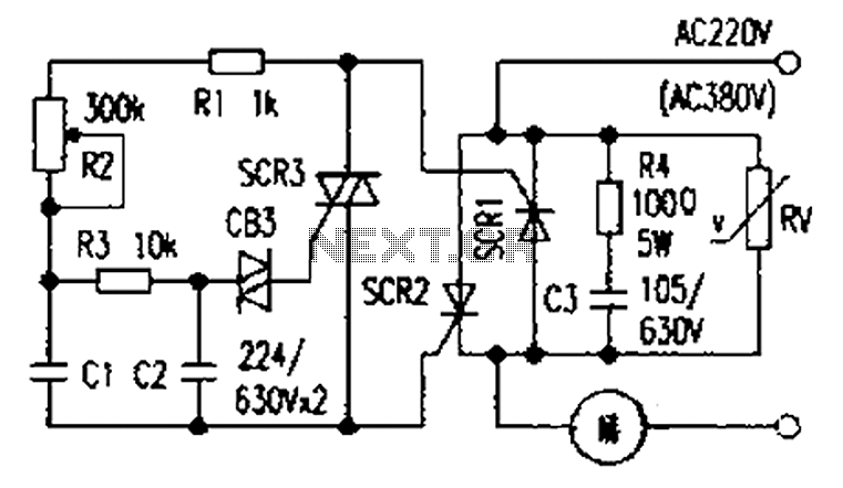 Simple and practical power SCR trigger circuit diagram circuit