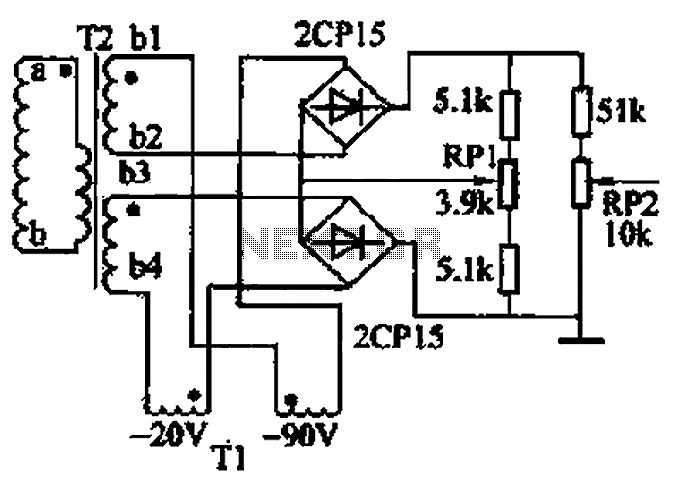 Single-phase full-wave rectifier circuit 02 phase circuit