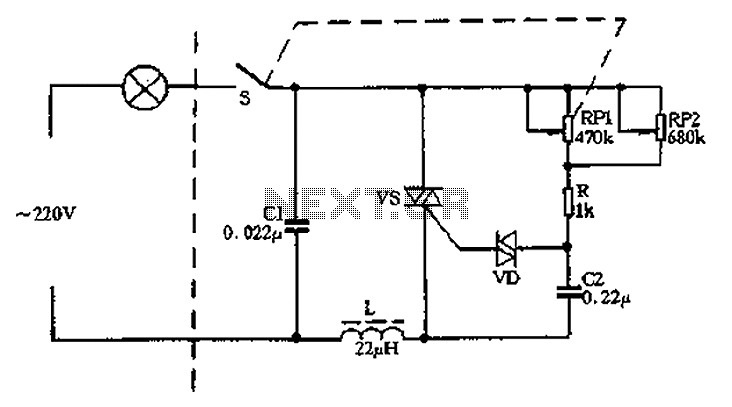 Stepless triac dimmers circuit