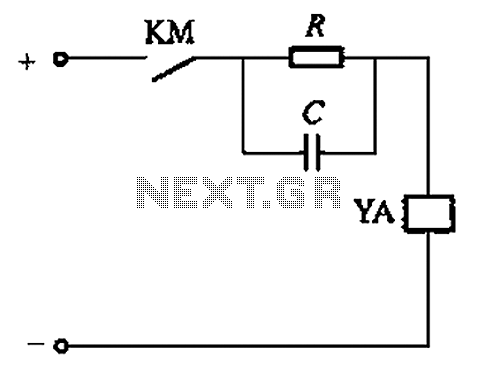 Strong excitation DC electromagnet rapid pull-ter a circuit