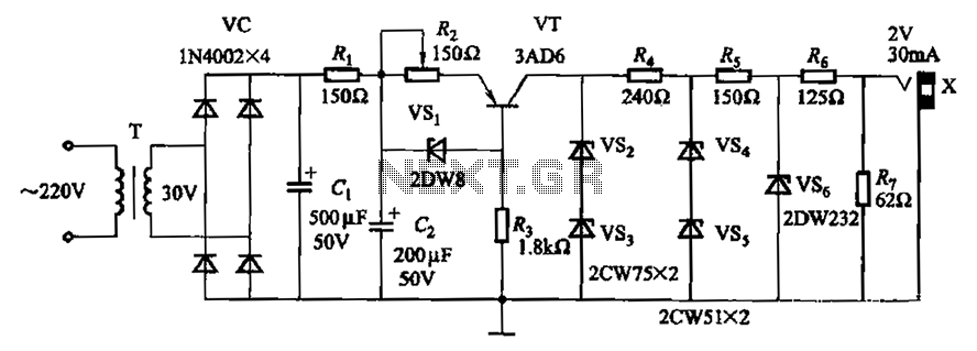 UJ-1 type potentiometer with a precision power supply circuit