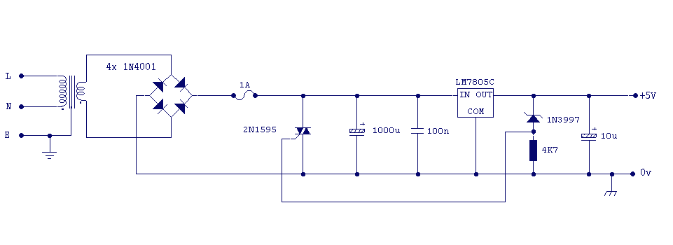 Logic PSU with Overvoltage Protection circuit
