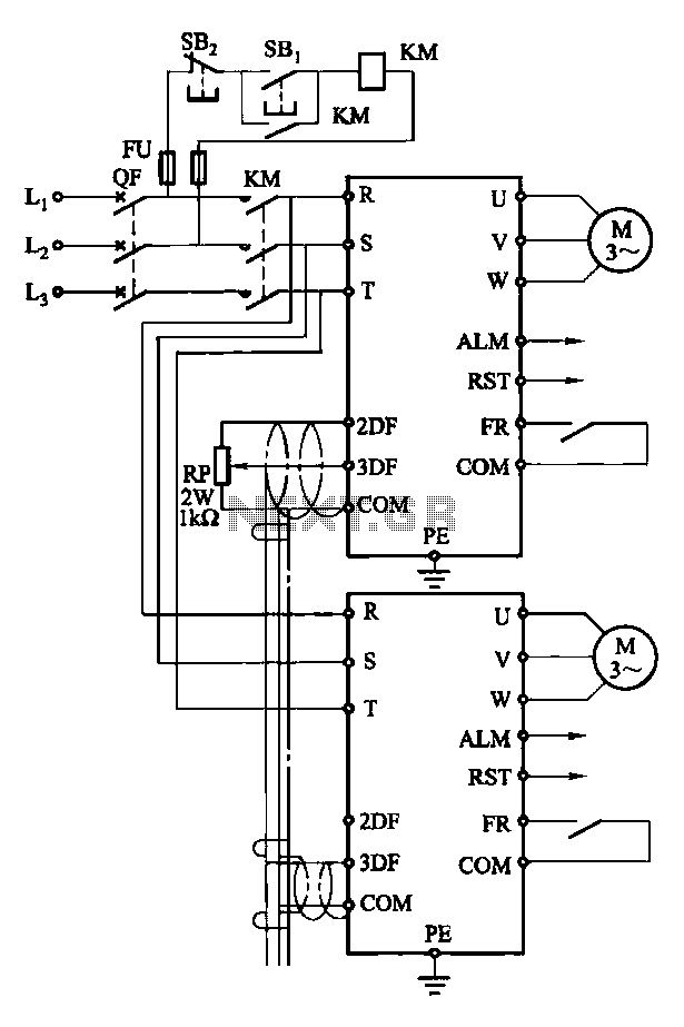 A given frequency control multiple motors operating in parallel circuits circuit