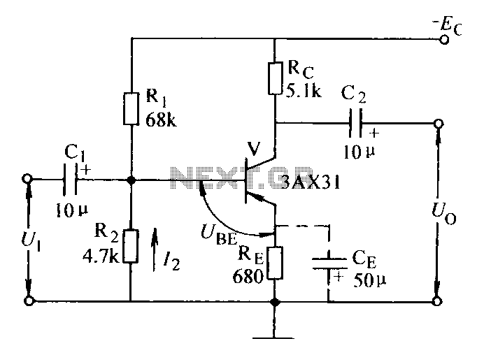 Current negative feedback voltage divider biasing circuit diagram circuit