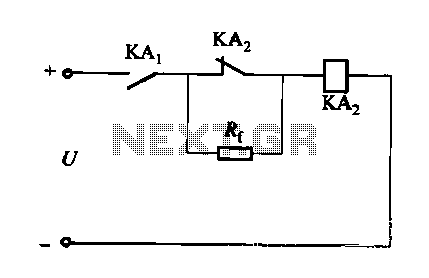 DC relay circuit to accelerate the release circuit