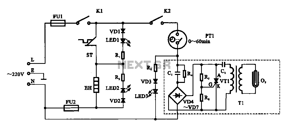 Dispenser Aucma temperature detection control circuit
