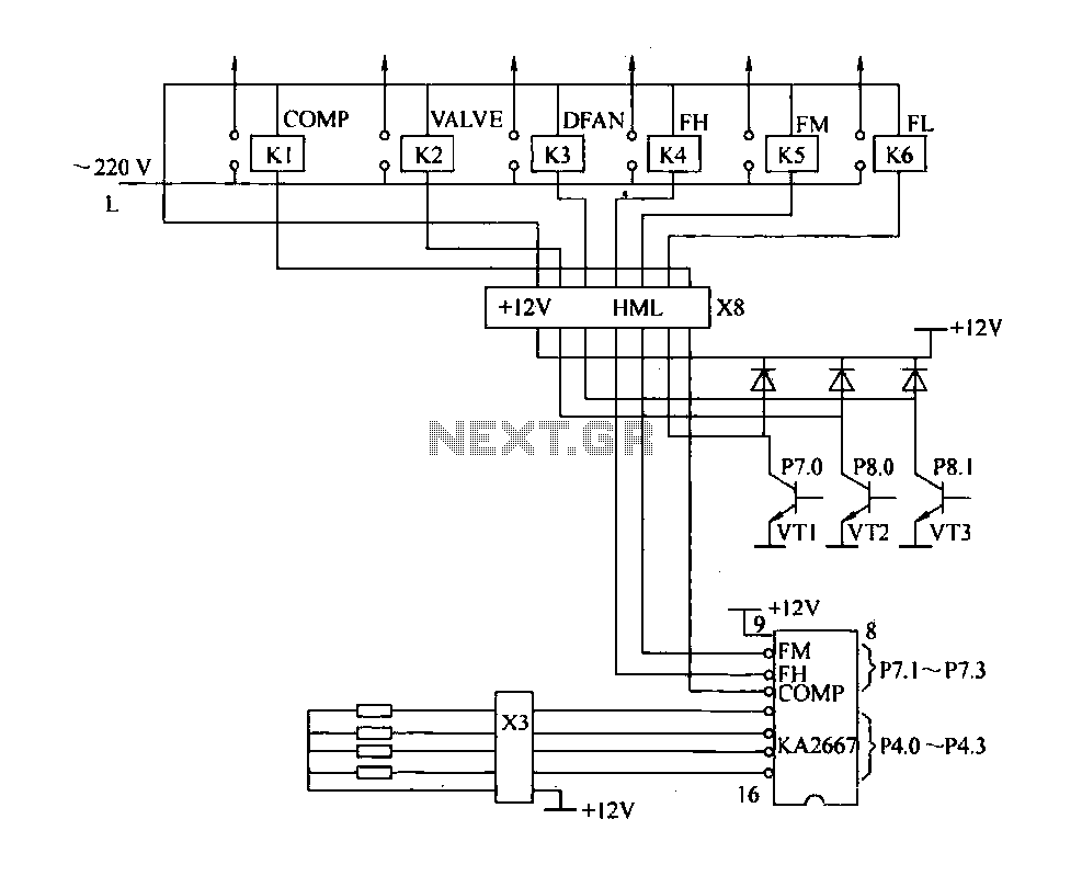 Driving circuit schematic circuit