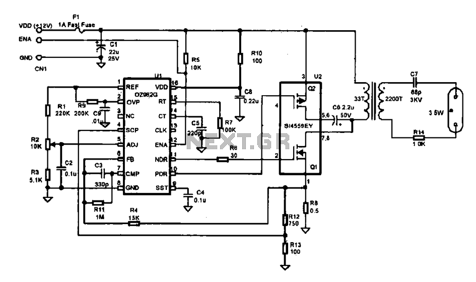 Efficient inverter control circuit