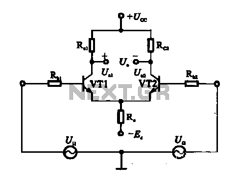 Emitter-coupled differential amplifier circuit
