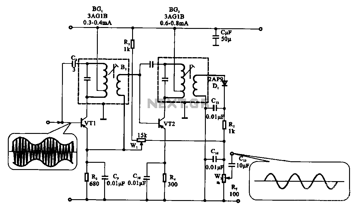 Radio harmonic detection circuit