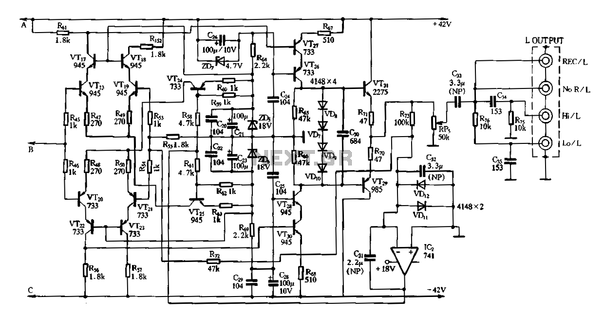 Vanda F-9500A preamplifier b circuit