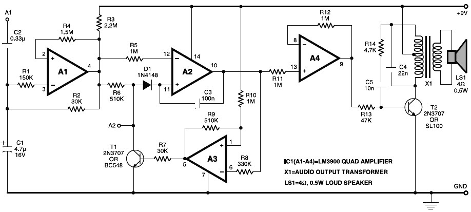Electronic Horn circuit