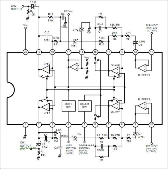 KA9270 Audio Filter Introduction – Circuit Schematic