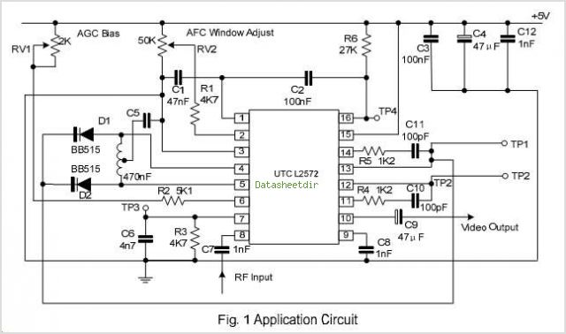 L2572 Wideband Pll Fm Demodulator – Circuit Schematic
