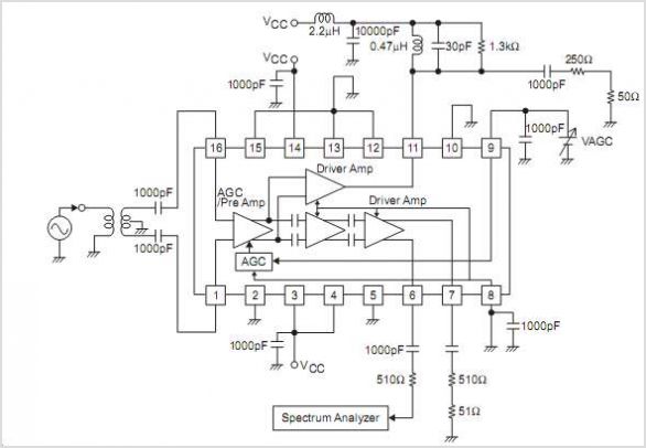LA8161V AGC Amplifier And Pre Amplifier – Circuit Schematic