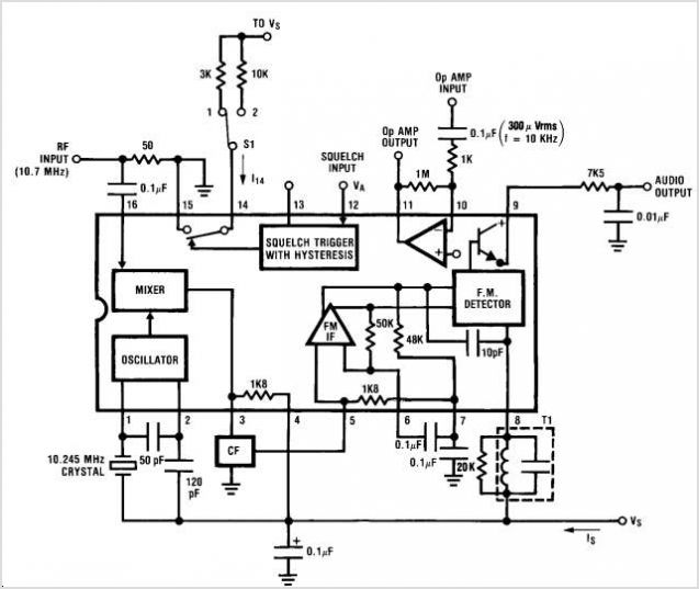 LM3361A Lm3361a Low Voltage/power Narrow Band Fm If System – Circuit Schematic