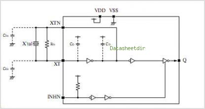 SM5023 Crystal Oscillator Module IC circuit