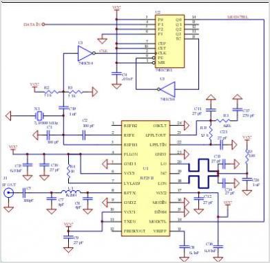 TA0038 Dc Accurate Fsk Modulator - Rf Micro Devices – Circuit Schematic