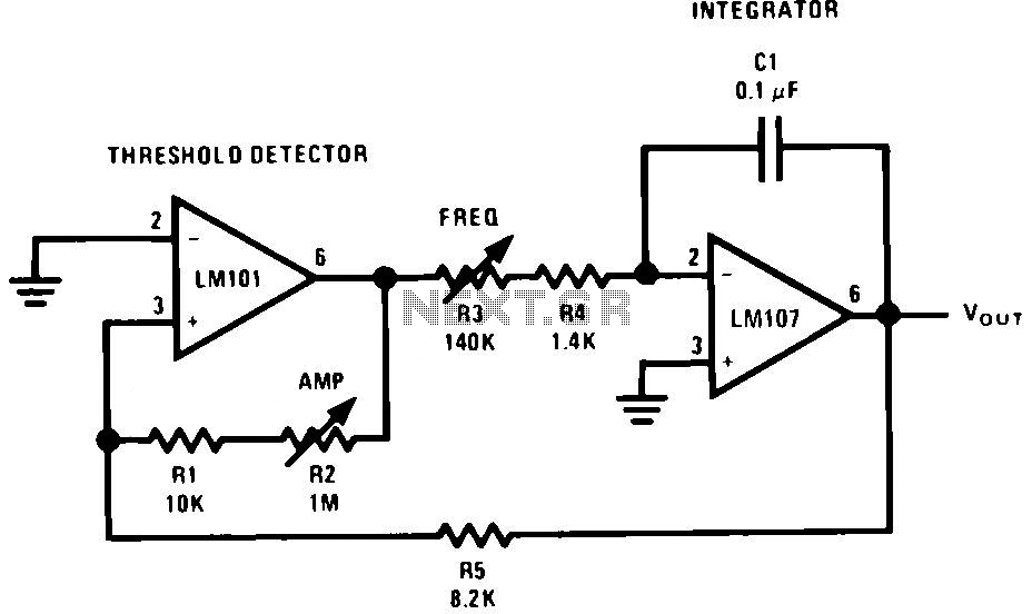 Triangular Wave Generator Circuit – Circuit Schematic